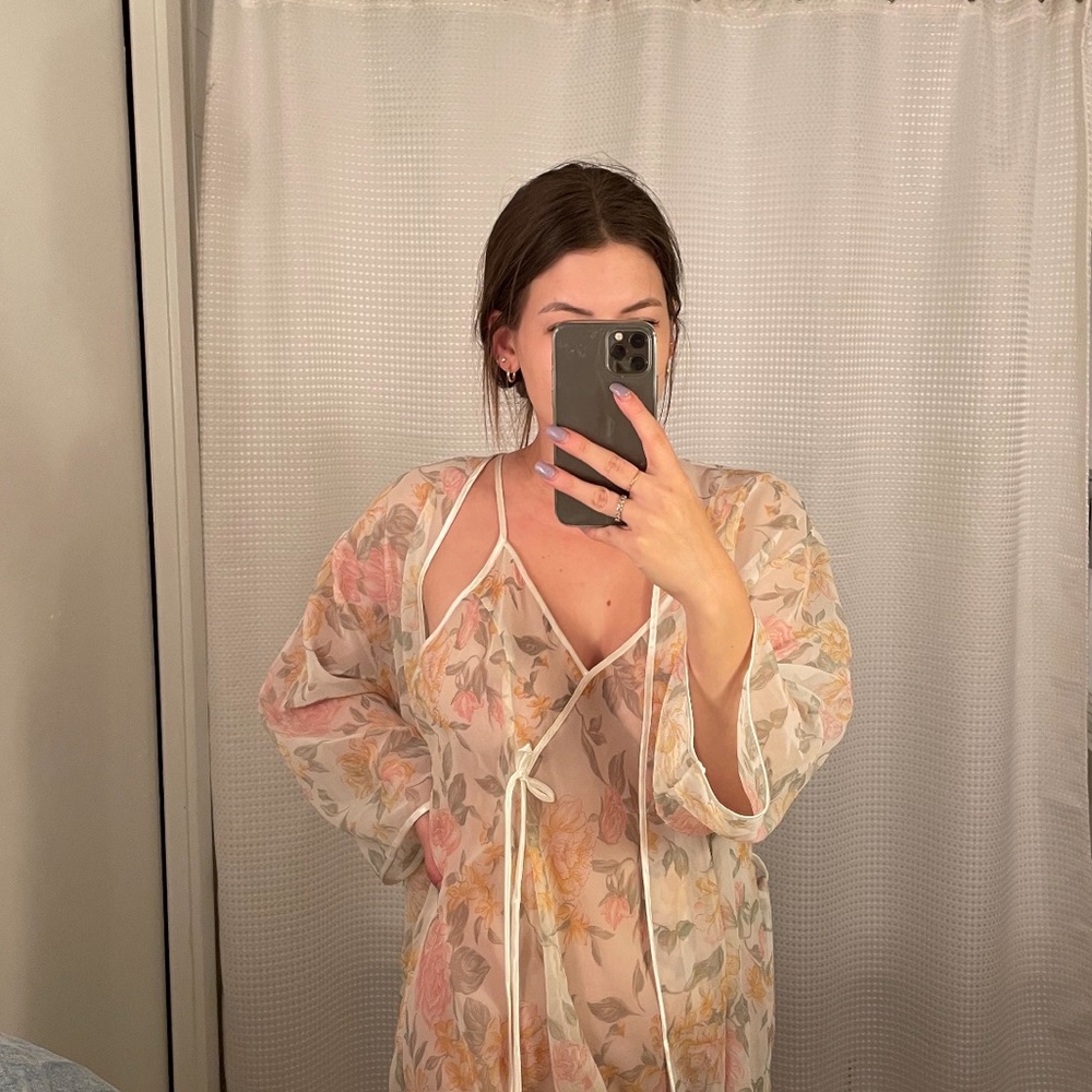 Vintage Matching Sheer Sleep Set